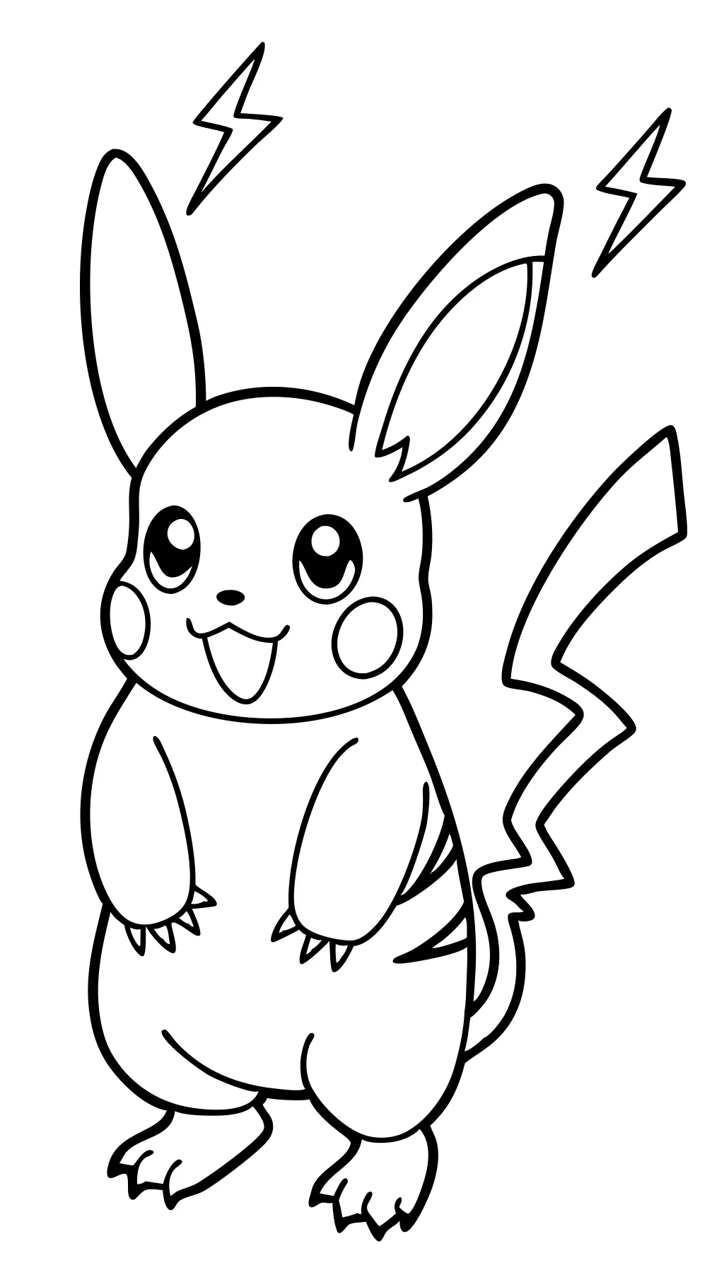 páginas para colorear de Pokemon Raichu